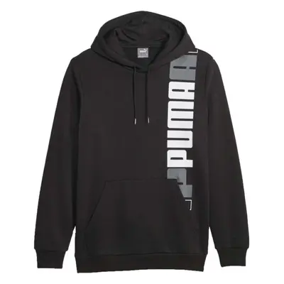 Puma ESSENTIALS + LOGO LAB HOODIE FL Pánská mikina, černá, velikost