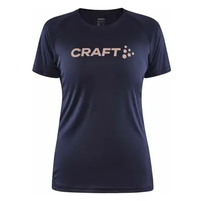 Craft CORE ESSENCE LOGO TEE W Dámské funkční triko, tmavě modrá, velikost