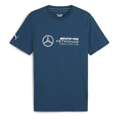 Puma MERCEDES-AMG PETRONAS F1 ESSENTIALS LOGO TEE Pánské triko, modrá, velikost