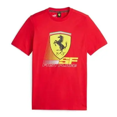 Puma FERRARI RACE TEE Pánské triko, červená, velikost