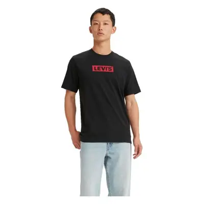 Levi's® SS RELAXED FIT TEE BOXTAB Pánské tričko, černá, velikost