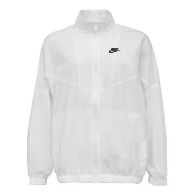 Nike SPORTSWEAR ESSENTIAL Dámská běžecká bunda, bílá, velikost