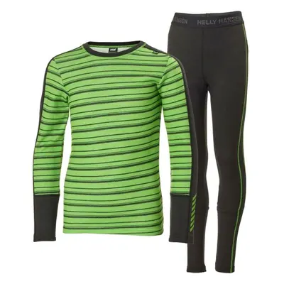 Helly Hansen GRAPHIC LIFA MERINO Juniorský funkční set, zelená, velikost