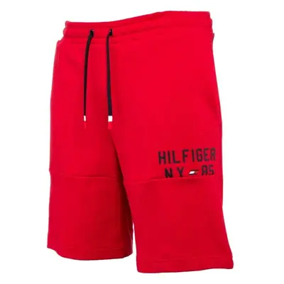 Tommy Hilfiger GRAPHIC SWEATSHORT Pánské šortky, červená, velikost