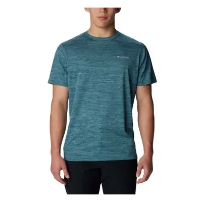 Columbia ALPINE CHIL ZERO SHORT SLEEVE CREW Pánské funkční tričko, modrá, velikost