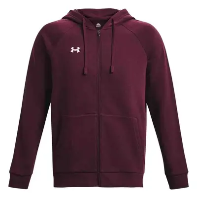 Under Armour RIVAL Pánská mikina, vínová, velikost