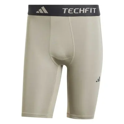 adidas TECHFIT COMPRESSION TRAINING SHORT LEGGINGS Pánské elastické kraťasy, šedá, velikost