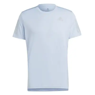 adidas OWN THE RUN TEE Pánské běžecké tričko, světle modrá, velikost