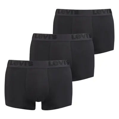 Levi's® MEN PREMIUM TRUNK 3P Pánské boxerky, černá, velikost