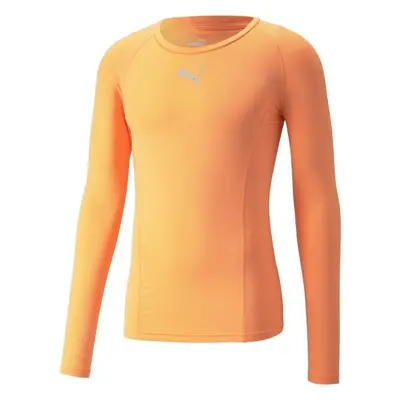 Puma LIGA BASELAYER LONG SLEEVE TEE Pánské funkční triko, oranžová, velikost