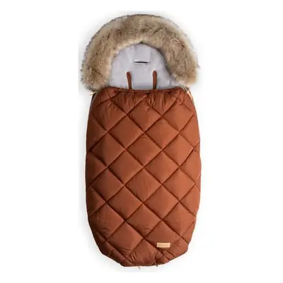 BEZTROSKA FUR BAG CM Fusak, hnědá, velikost