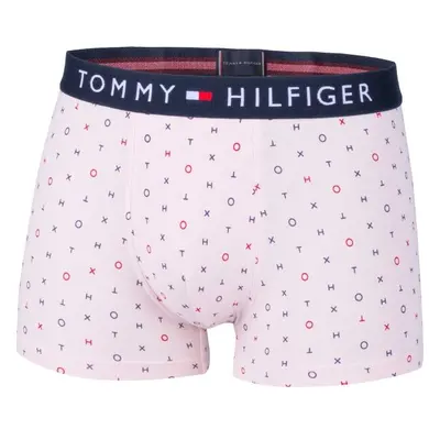 Tommy Hilfiger TRUNK PRINT Pánské boxerky, růžová, velikost