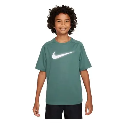 Nike DRI-FIT MULTI+ Chlapecké tričko, tmavě zelená, velikost