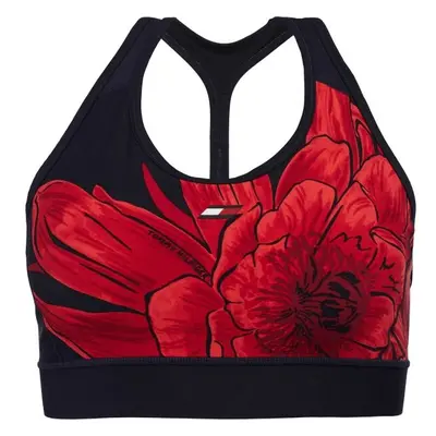 Tommy Hilfiger MID INTENSITY FLORAL AOP BRA Dámská sportovní podprsenka, tmavě modrá, velikost