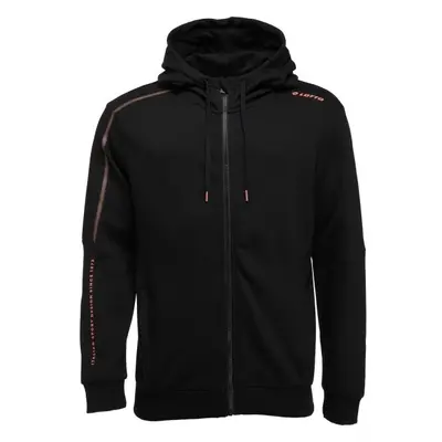 Lotto LOGO DUE II FULL-ZIP HOODIE Pánská mikina, černá, velikost