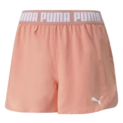 Puma TRAIN PUMA STRONG WOVEN SHORT Dámské sportovní kraťasy, lososová, velikost