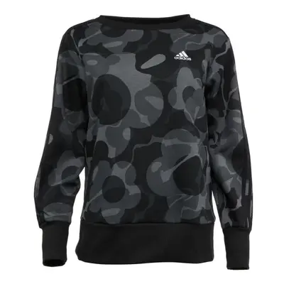 adidas AOP SWEATSHIRT Dámská mikina, černá, velikost