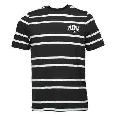 Puma SQUAD STRIPE AOP TEE Pánské triko, černá, velikost