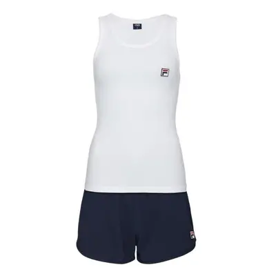 Fila JERSEY RIB TANK FRENCH TERRY SHORT PANT PYJAMAS W Dámské pyžamo, tmavě modrá, velikost