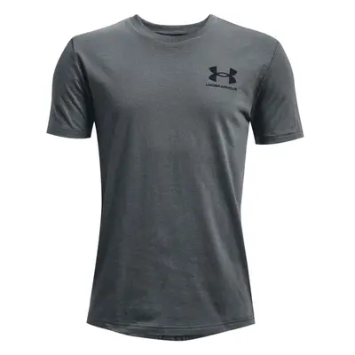 Under Armour SPORTSTYLE LEFT CHEST Chlapecké tričko s krátkým rukávem, tmavě šedá, velikost