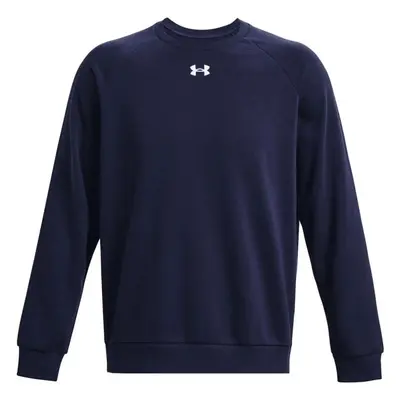 Under Armour RIVAL FLEECE CREW Pánská mikina, tmavě modrá, velikost