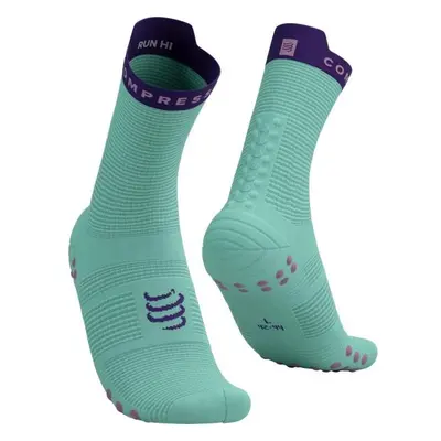 Compressport PRO RACING SOCKS V4.0 RUN HIGH Běžecké ponožky, tyrkysová, velikost