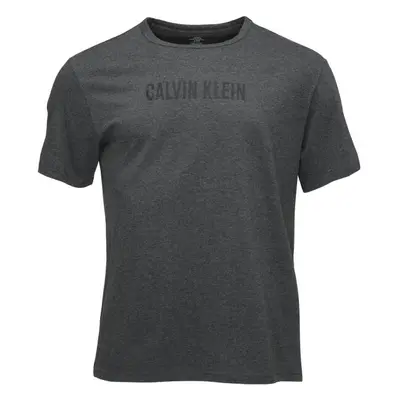 Calvin Klein S/S CREW NECK Pánské triko, tmavě šedá, velikost