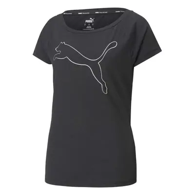 Puma TRAIN FAVORITE JERSEY CAT TEE Dámské triko, černá, velikost