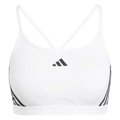 adidas AEROREACT TRAINING LIGHT-SUPPORT 3-STRIPES BRA Dámská sportovní podprsenka, bílá, velikos