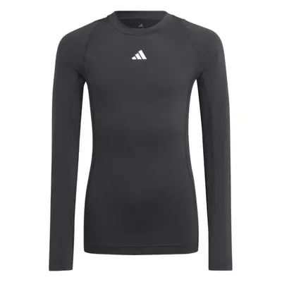 adidas TECHFIT LONG SLEEVE TEE Chlapecké tričko, černá, velikost