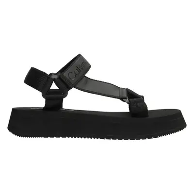 Calvin Klein SANDAL VELCRO WEBBING Dámské sandály, černá, velikost