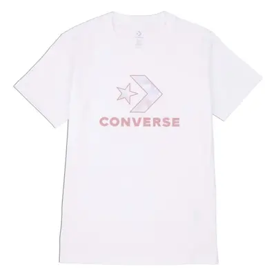 Converse SEASONAL STAR CHEVRON SS TEE Dámské tričko, bílá, velikost