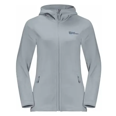 Jack Wolfskin BAISELBERG HOODED FZ W Dámská fleecová bunda, světle modrá, velikost