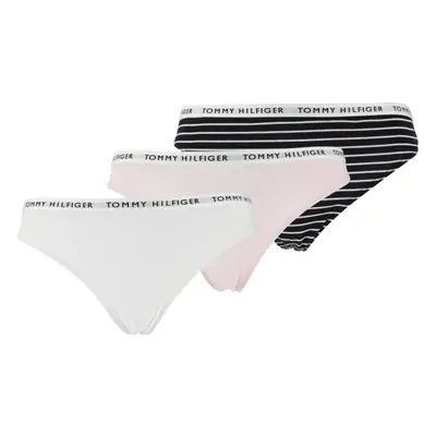 Tommy Hilfiger 3P THONG Dámská tanga, bílá, velikost