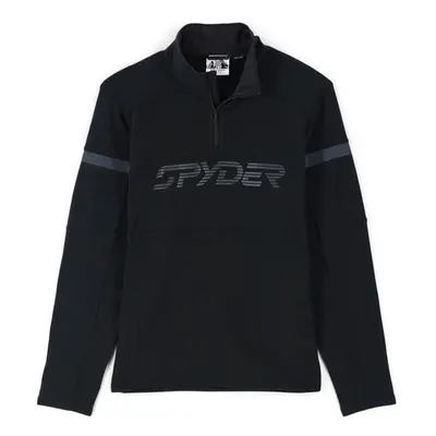 Spyder SPEED HALF ZIP Pánská mikina, černá, velikost