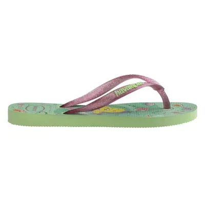 HAVAIANAS KIDS SLIM PRINCESS Dívčí žabky, světle zelená