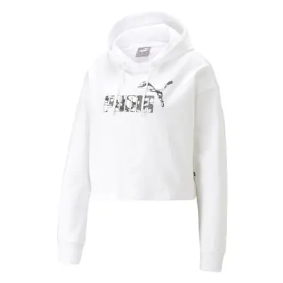 Puma SUMMER SPLASH HOODIE Dámská mikina, bílá, velikost