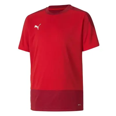 Puma TEAMGOAL TRAINING JERSEY TEE Chlapecké fotbalové triko, červená, velikost