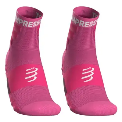 Compressport TRAINING SOCKS 2-PACK Sportovní ponožky, růžová, velikost