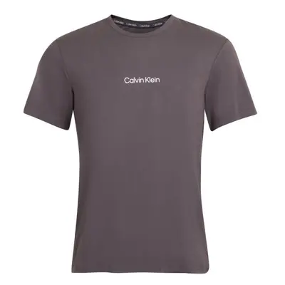 Calvin Klein S/S CREW NECK Pánské tričko, tmavě šedá, velikost