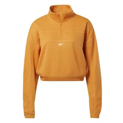 Reebok WOR KNIT 1/4 ZIP Dámská mikina, oranžová, velikost