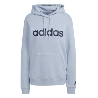 adidas LINEAR HOODIE Dámská mikina, světle modrá, velikost