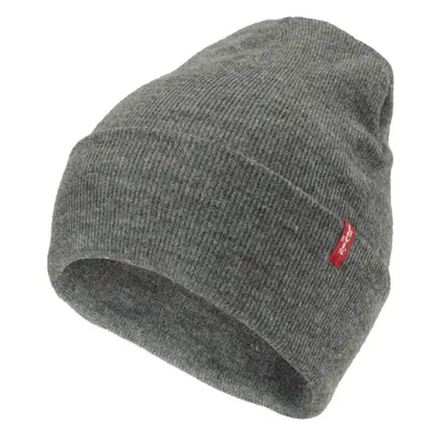 Levi's® SLOUCHY RED TAB BEANIE Pánská zimní čepice, šedá, velikost