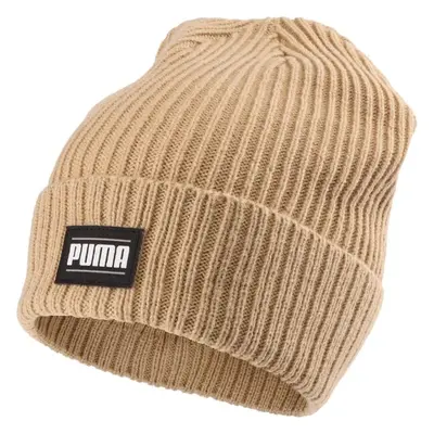 Puma RIBBED CLASSIC CUFF BEANIE Pletená čepice, béžová, velikost