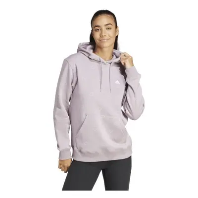 adidas ESSENTIALS MONOGRAM REGULAR FLEECE GRAPHIC HOODIE Dámská mikina, fialová, velikost