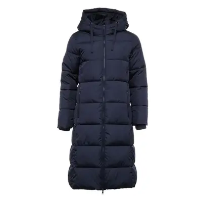 GAP MAXI LONG PUFFER LOGO Dámská zimní bunda, tmavě modrá, velikost