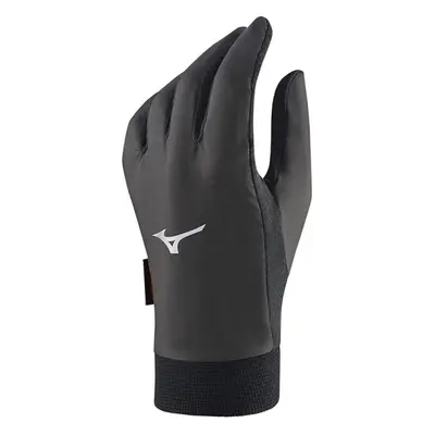 Mizuno WIND GUARD GLOVE Unisexové větruvzdorné rukavice, tmavě šedá, velikost