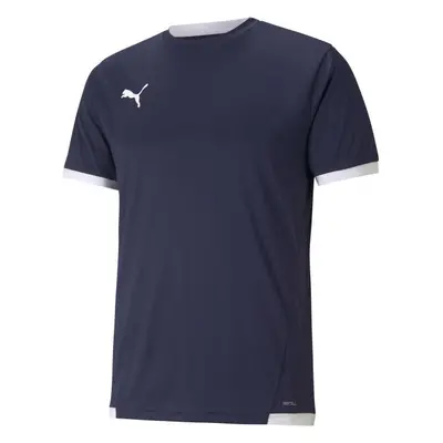 Puma TEAM LIGA JERSEY TEE Pánské fotbalové triko, tmavě modrá, velikost