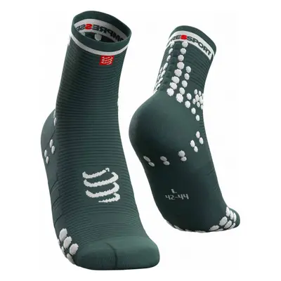 Compressport RACE V3.0 RUN HI Běžecké ponožky, tmavě zelená, velikost