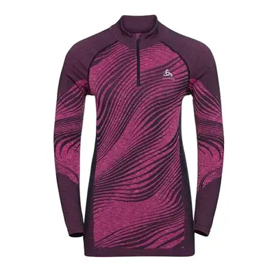 Odlo BL TOP HALF ZIP BLACKCOMB ECO W Dámské funkční triko, růžová, velikost